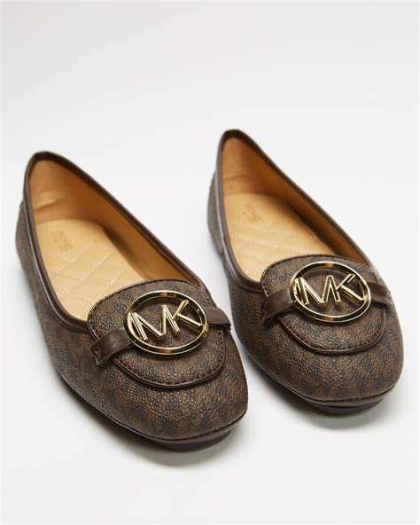 michael kors black brown moccasins|Michael Kors lillie moccasin flats.